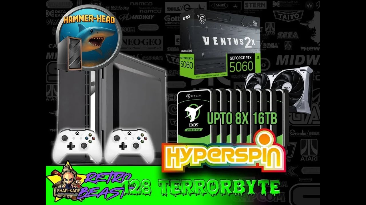 Hyperspin/RetroBeast Preconfigured Gaming PC Plug and Play upto 128TB