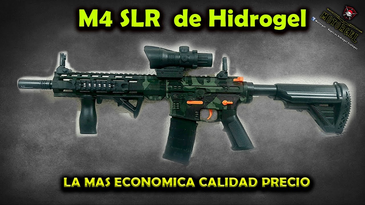 M4 SLR automatica (Review, unboxing prueva Gel blasters)