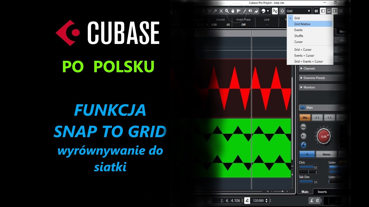 Cubase - jak wyrównywać do siatki? odcinek 5 (Silesia-Music)