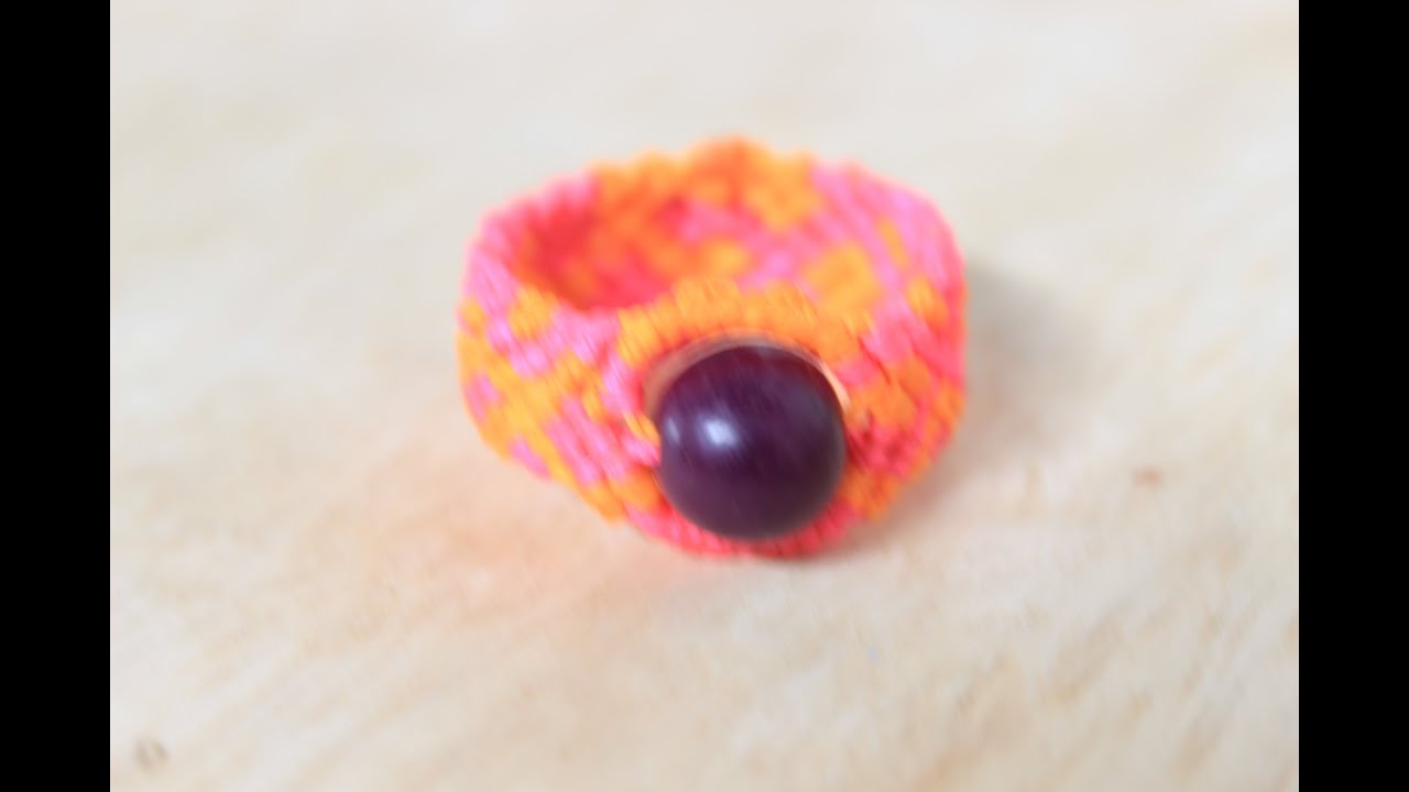 como hacer un anillo en macrame