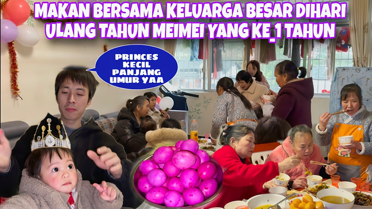BANYAK KELUARGA DATANG KE RUMAH DI HARI ULANG TAHUN MEIMEI, SEMUA YANG MEIMEI PILIH SANGAT BAGUS