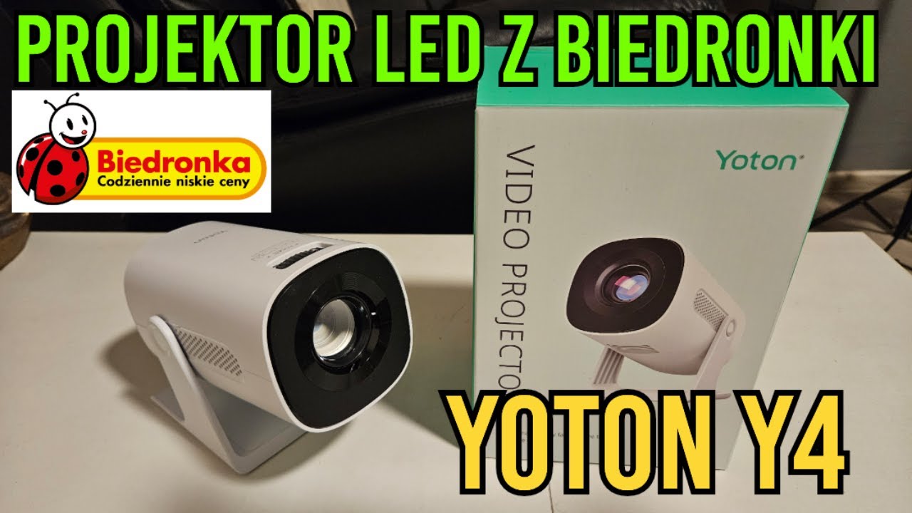 Test projektora Led z Biedronki Yoton Y4 i porównanie z Hongtop p30