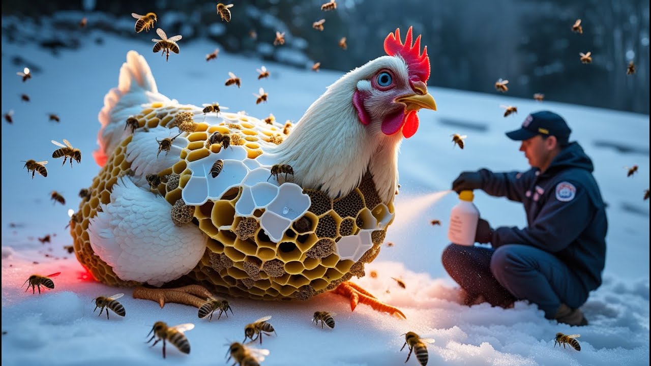 Chicken vs. Swarm 🐔🐝 Epic Rescue Mission Saves the Day
