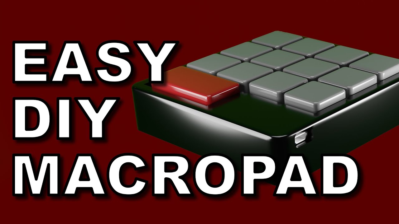 EASY DIY MacroPad tutorial with Arduino ProMico