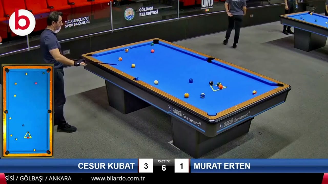 T&Uuml;RKİYE ŞAMPİYONASI 8 TOP Seny&ouml;rler FİNAL MA&Ccedil;I 2023 ANKARA   CESUR KUBAT - MURAT ERTEN