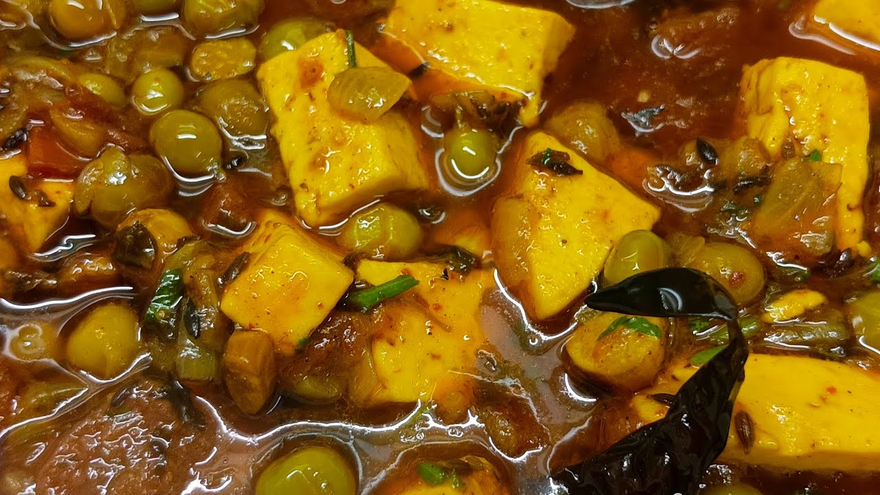 Matar Paneer Simple Recipe 