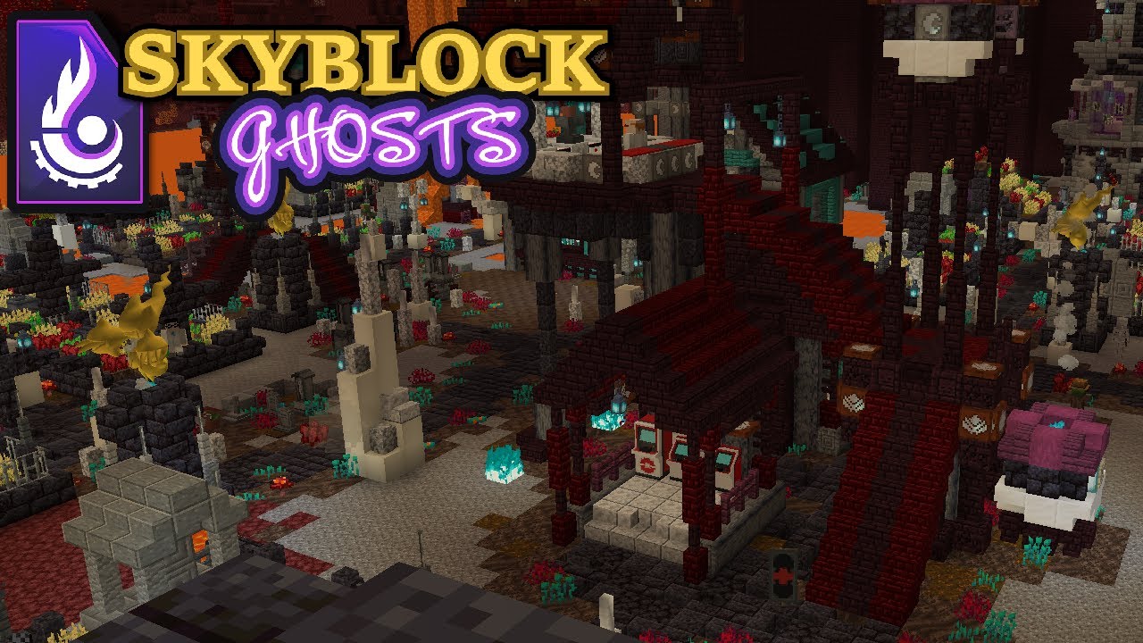 A Hidden Poke-Village | Pixelmon Skyblock Ghosts Ep 7