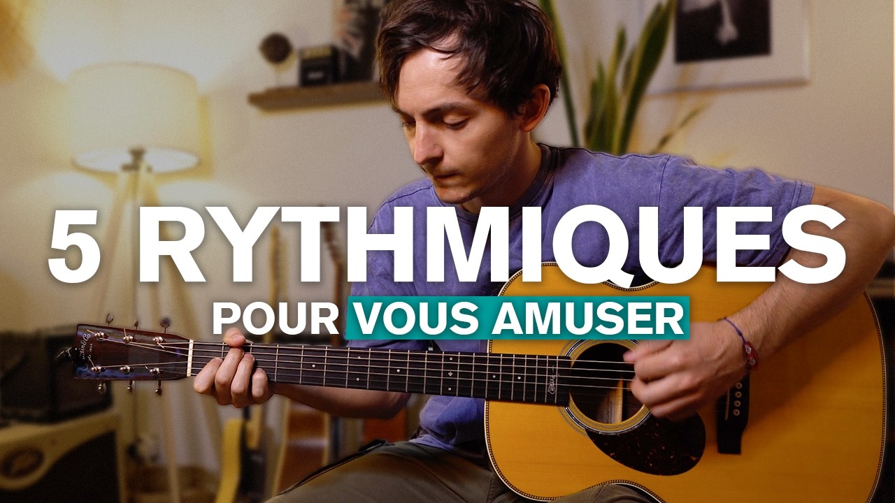 AMUSEZ-VOUS rapidement avec ces 5 RYTHMIQUES de guitare 🤗