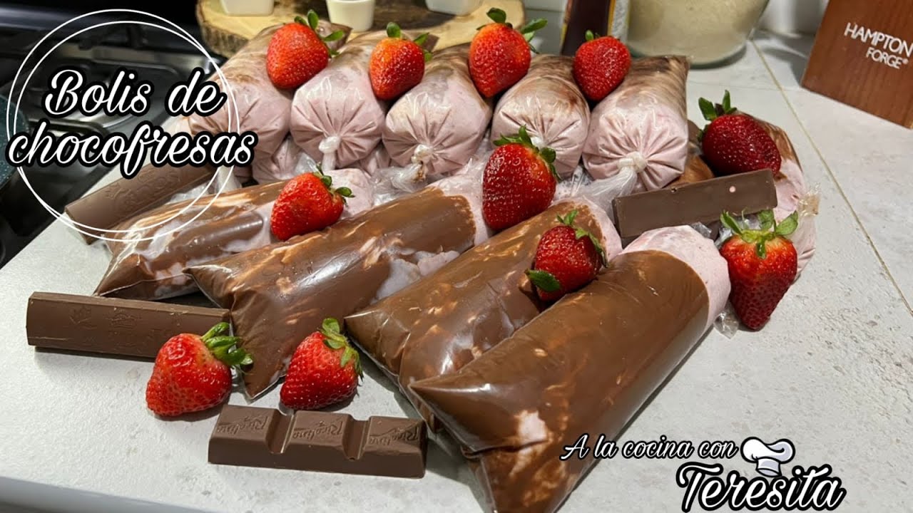 BOLIS DE CHOCOFRESAS GOURMET ESPECIAL PARA VENTA