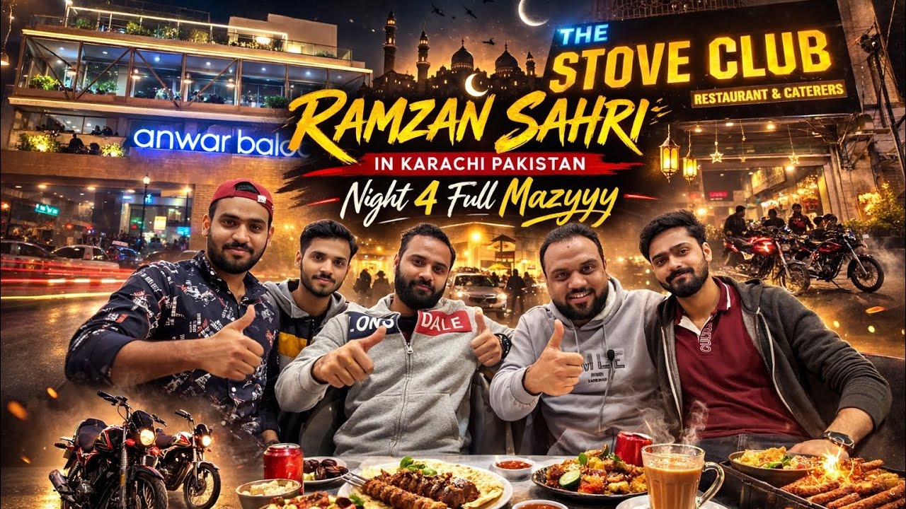 Full Night Ramzan Sahri in Karachi | 5 Brothers Unlimited Food 😍 | Pakistani Street Food Vlog 2026