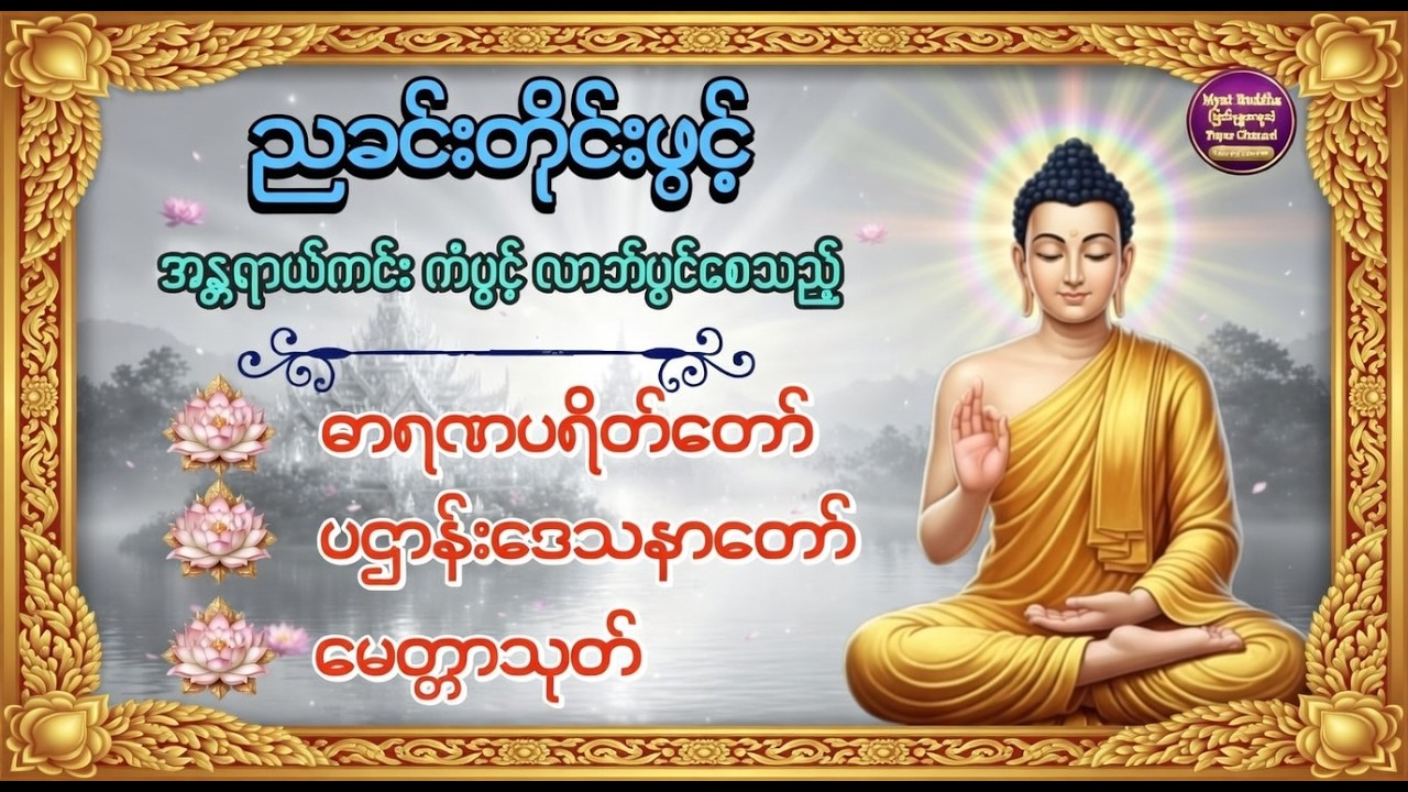 ဓာရဏပရိတ်တော် #ပဌာန်းတော် #မေတ္တာပို့ #မေတ္တာသုတ် #တရားတော်များ #buddha #dhamma #tayar #live #views