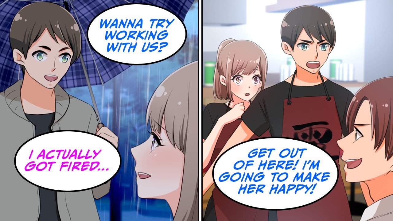 My classmate I had a crush n was fired from her job... [Manga Dub]