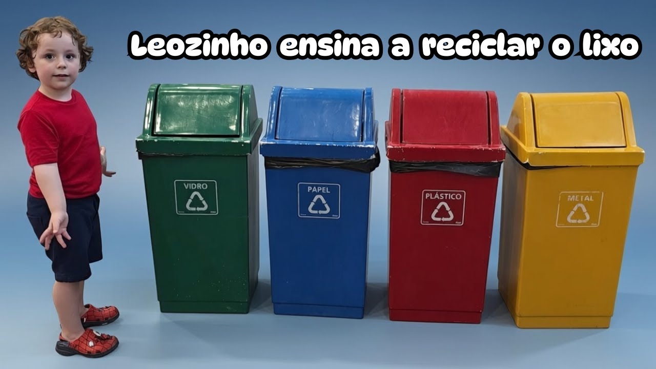 Leozinho mostra como se faz reciclagem de lixo