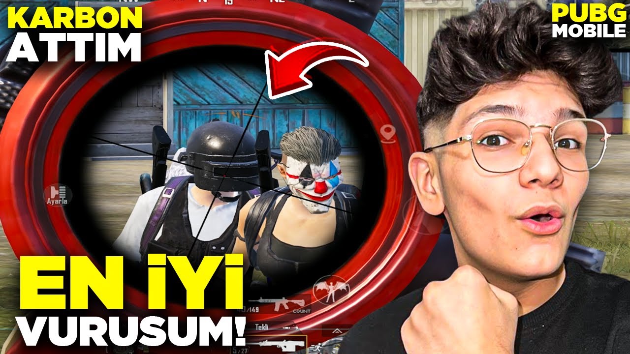 EN İYİ VURUŞUMU YAPTIM!! KARBON ATTIM - PUBG MOBİLE