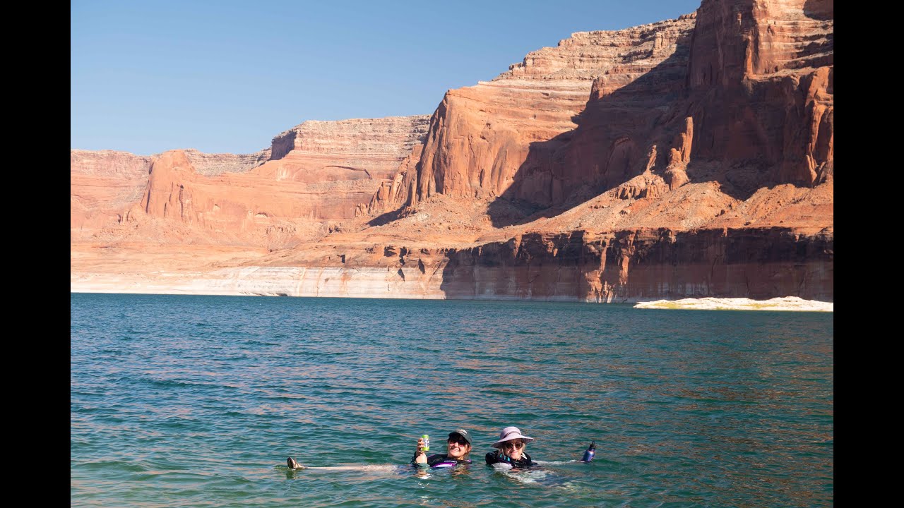 Lake Powell 2025 Wetherill and Forbidding Canyons WSE 3560 Navajo Mtn. FIRE!