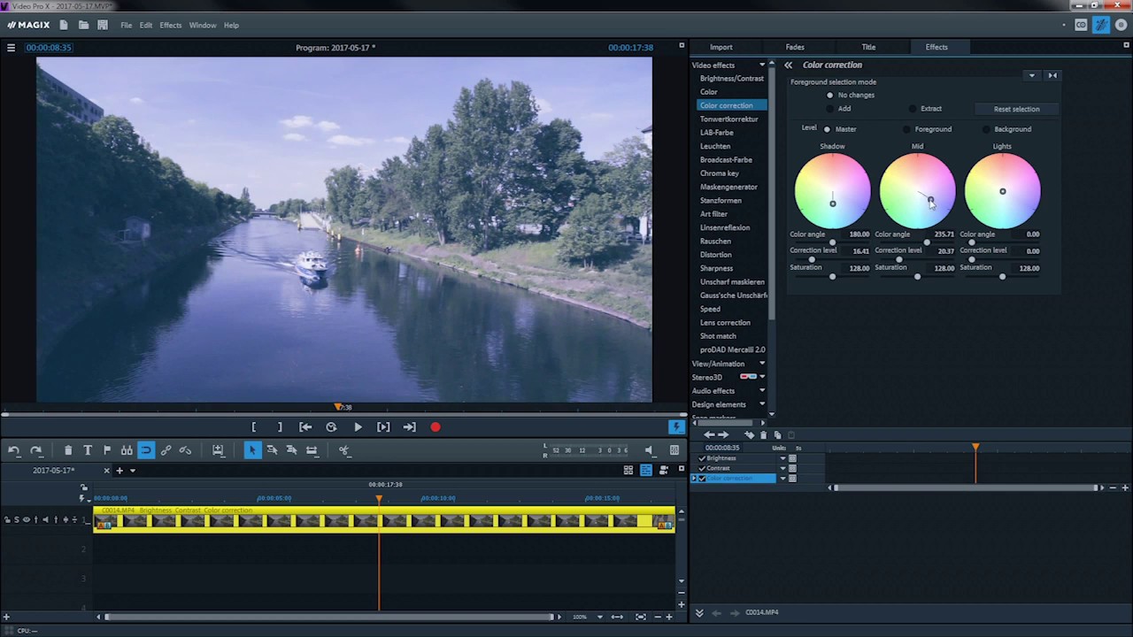 MAGIX Video Pro X &ndash; Lookup tables tutorial (INT)