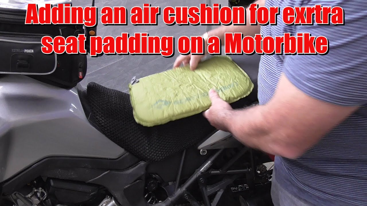 Added Motorcycle seat cushion on a budget