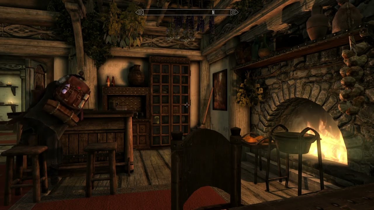 Skyrim fireplace ambiance