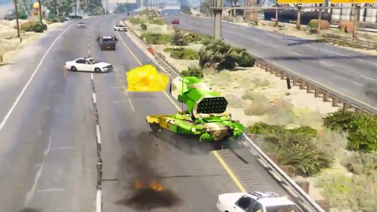 USA Fighter Jets & Helicopters Attack on Israeli Military Convoy & Airport of Tel-Aviv - GTA 5