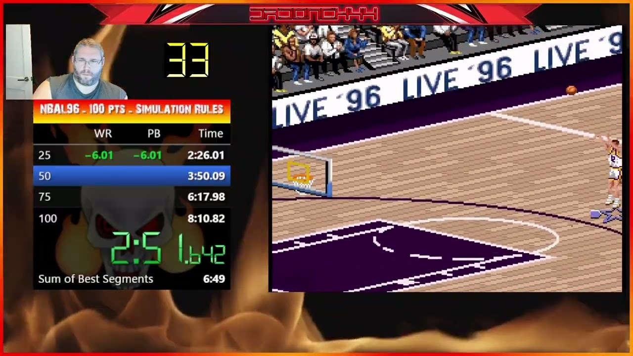 🚨 (SNES) NBA Live '96 - 100 Pts. Simulation Rules (8:06) 🚨