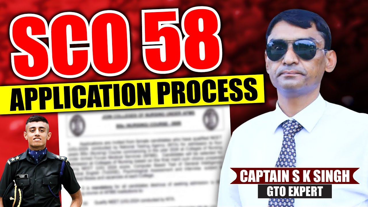 SCO 58 Application Process | SCO 58 Form Notification | SCO 58 Age Limit, Eligibility & SSB Dates