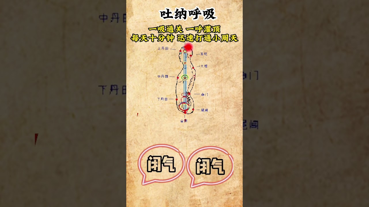 不傳之秘，吐納之法，迅速打通小周天，不传之秘，吐纳之法，迅速打通小周天 #中医 #中醫 #健康 #健康科普 #医学科普 #知识分享 #養生 #養生動作 #呼吸 #保健 #養生道 #