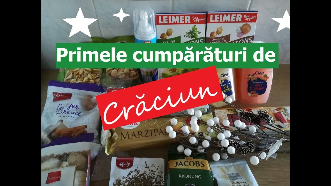 Primele cumpărături de Crăciun