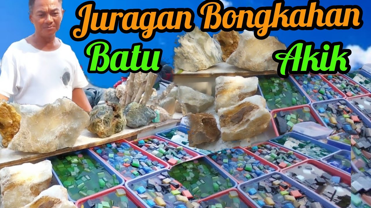 BONGKAHAN BAHAN BATU AKIK MELIMPAH DI ❤️ JATINEGARA