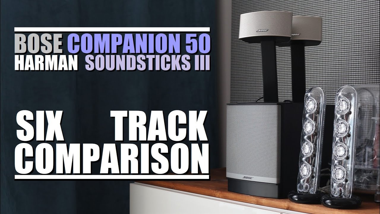 Bose Companion 50 против Harman Kardon SoundSticks III || Сравнение 6-дорожечных колонок