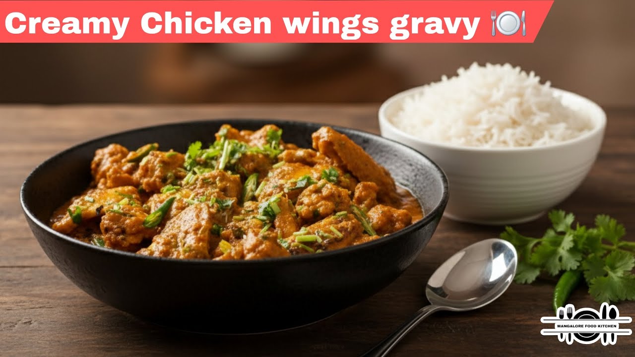 Creamy Chicken Wings Gravy #chickengravy #viral #cooking #recipe #world 