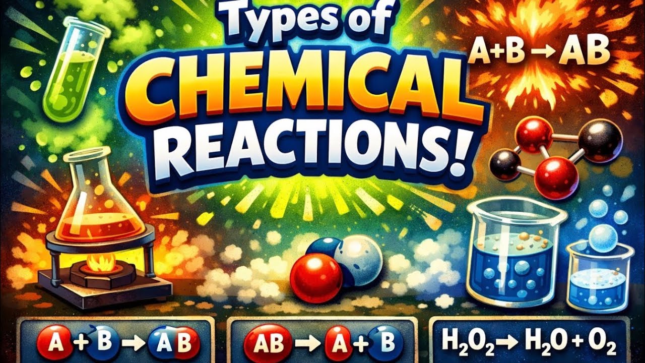 Types of chemical reactions for NDA 2026📝