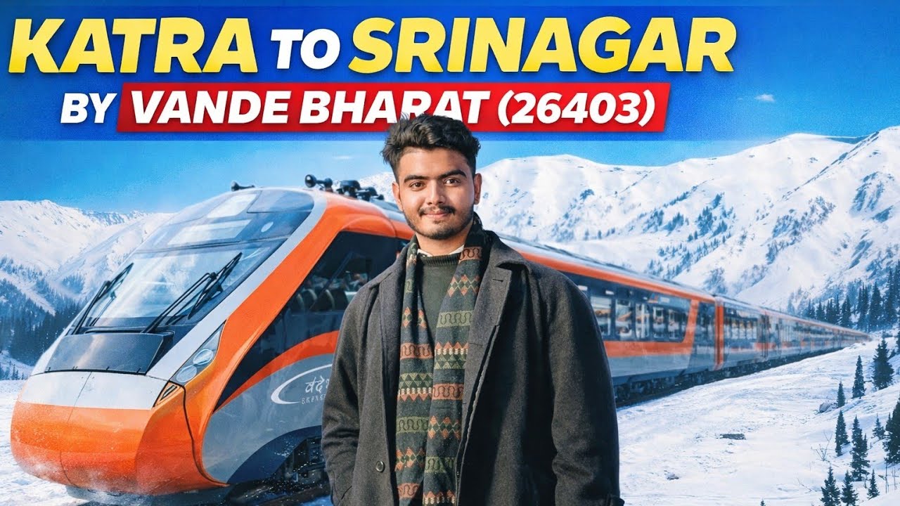 Katra to srinagar by VANDE BHARAT (26403) || Wonderful journey 