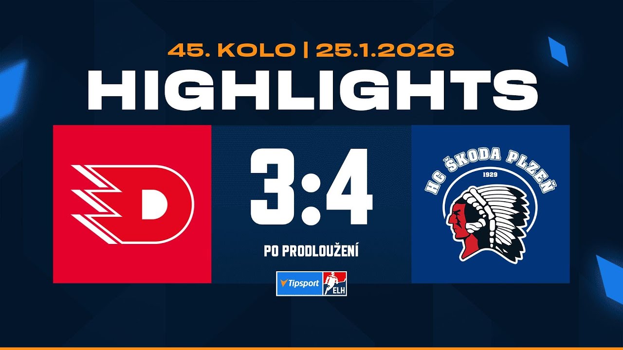 Highlights | HC Dynamo Pardubice vs. HC Škoda Plzeň 3:4p | 25.01.2026