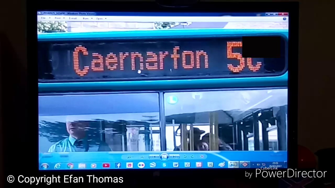 Bus destination signs using Hanover Helen display software