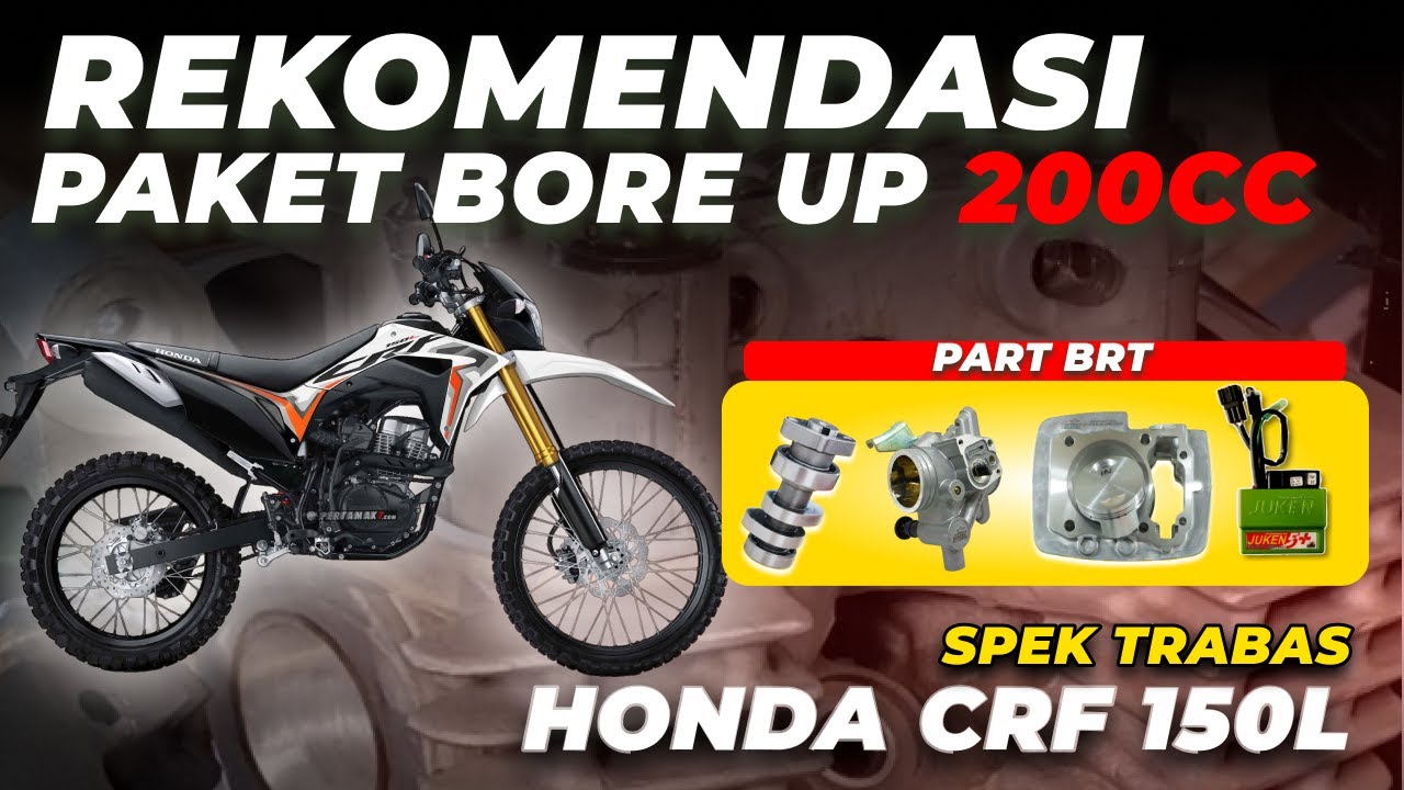 RACIKAN  BORE UP 200CC HONDA CRF ‼️ Nafas panjang bisa buat trabas dan speeding ‼️