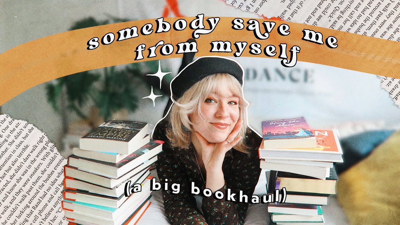 a BIGGG bookhaul (my apartment is slowly filling up with books someone h e l p)