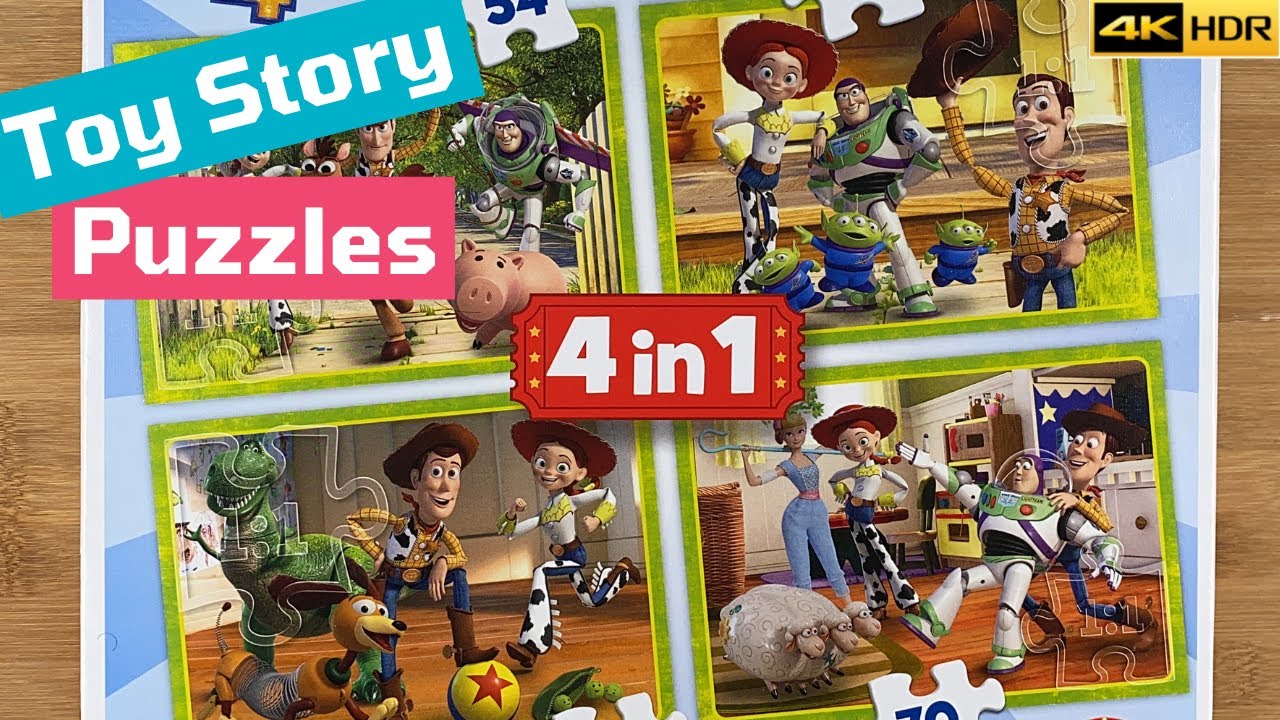 Toy Story Puzzles Time Lapse | 4 in 1 207 Pieces IN 4K! | ToyzMentor
