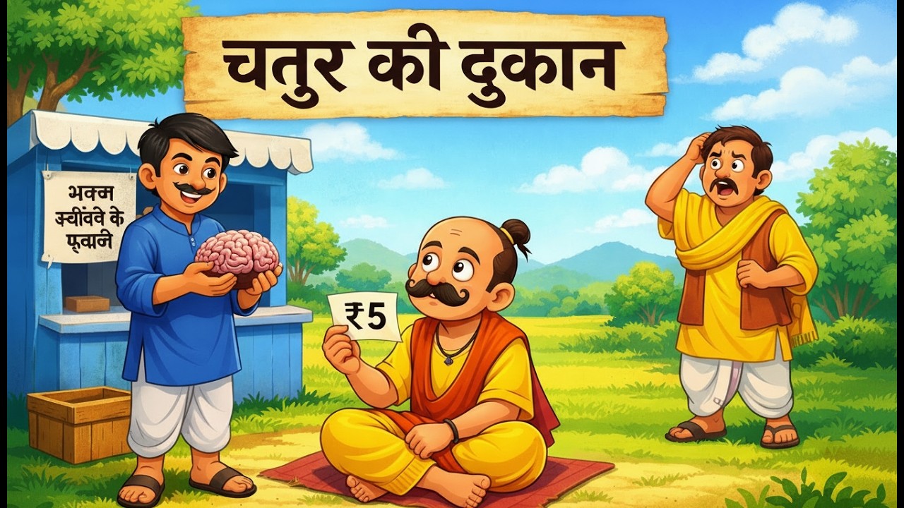 चतुर की दूकान | Hindi Moral Story | kahani |bed time story | Cartoon story | कहानी