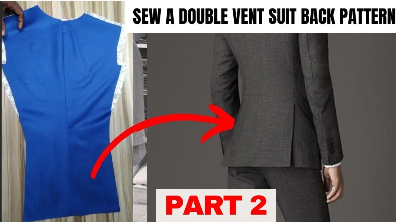 DOUBLE VENT SUIT SEWING | How to join the side to get a perfect vent
