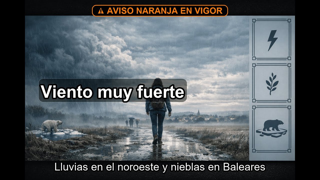 Calima y viento muy fuerte en Canarias 🌬️🌫️ | Lluvias en Galicia y Cantábrico 🌧️