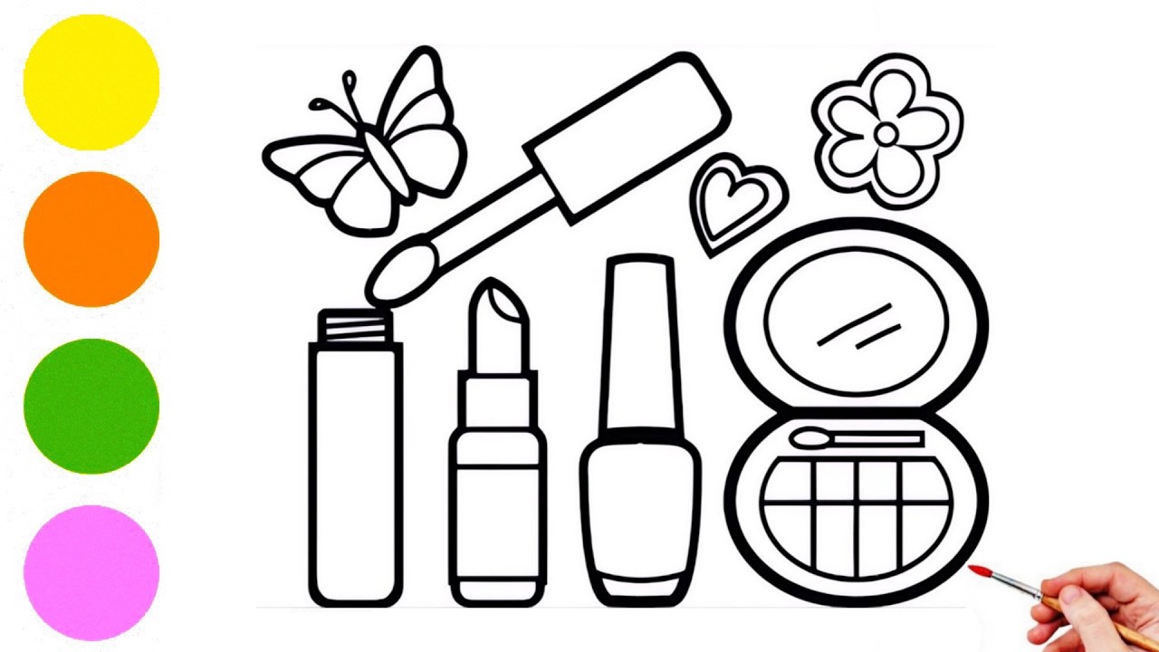 How to Draw a Makeup Set | Easy Drawing for Kids