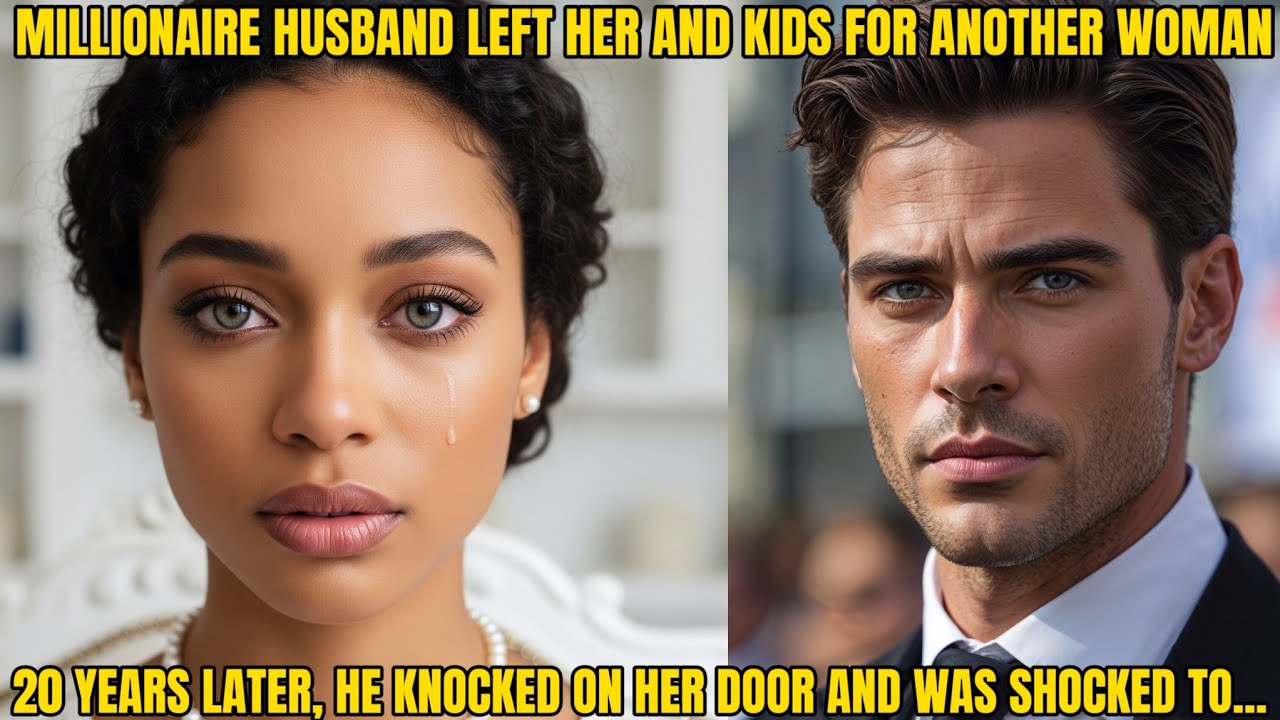 HER MILLIONAIRE HUSBAND LEFT HER AND KIDS FOR ANOTHER WOMAN - 20 YEARS LATER, HE KNOCKED ON HER DOOR