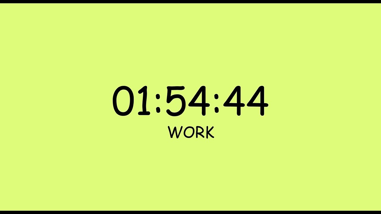FOCUS WITH POMODORO | 2 Hour Silent Work Timer for Maximum Productivity & Results