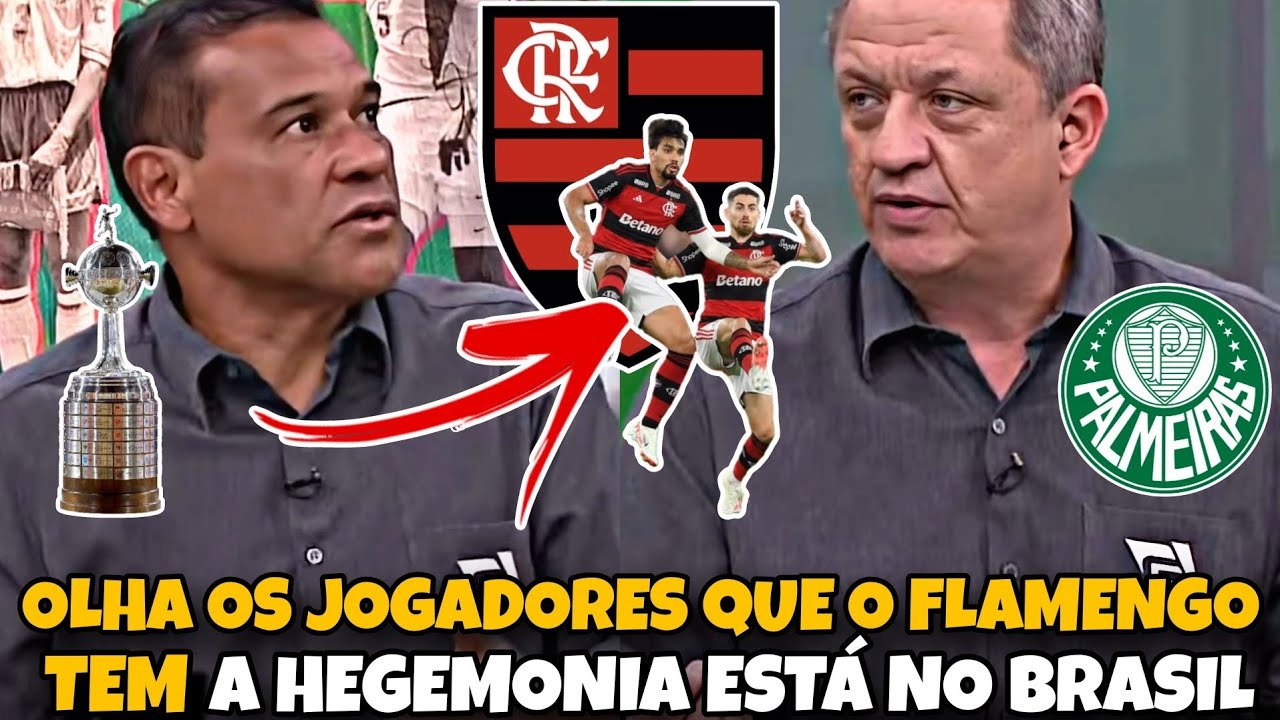 DEBATE ESQUENTOU NA MÍDIA PAULISTA SOBRE O FLAMENGO, PALMEIRAS E LIBERTADORES KKK ( MESA REDONDA )