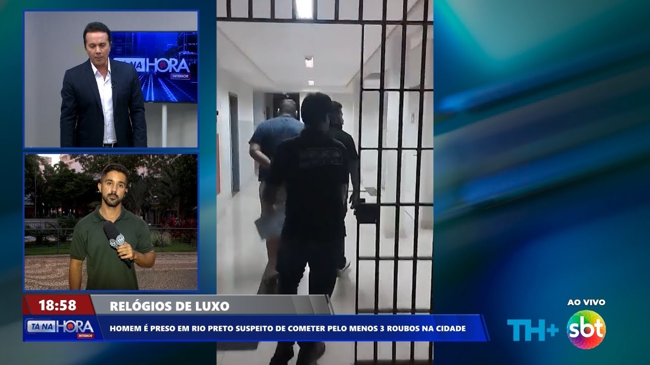 Homem é preso suspeito de participar de roubo de relógios de luxo, em Rio Preto