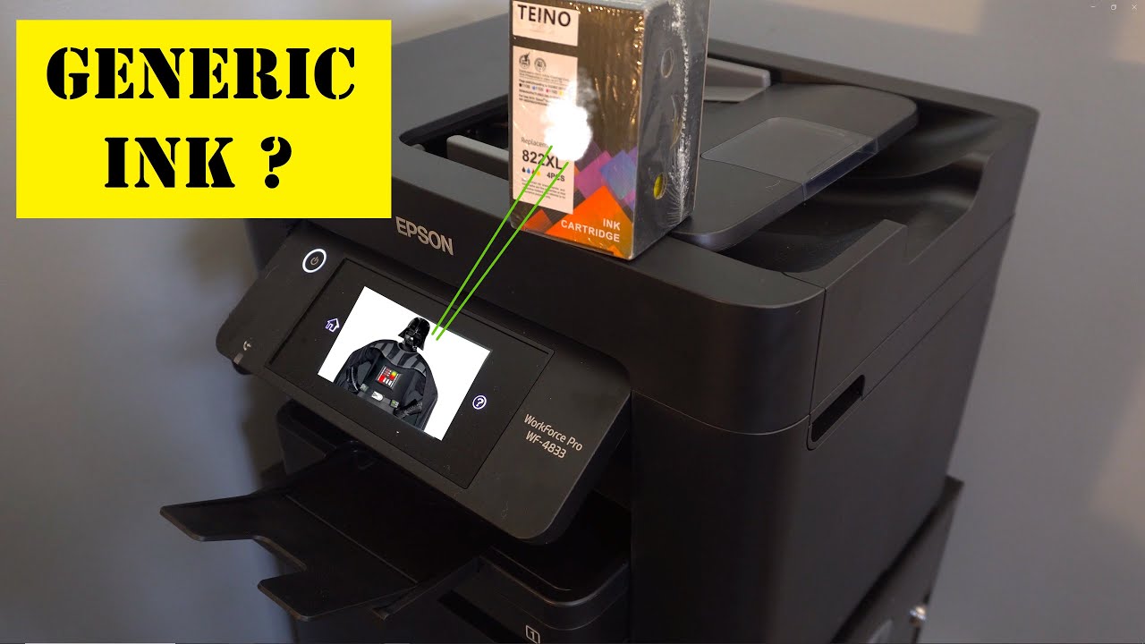 Epson Workforce Pro WF-4833 WiFi Printer Scanner Part 2 - Generic Ink Cartridges