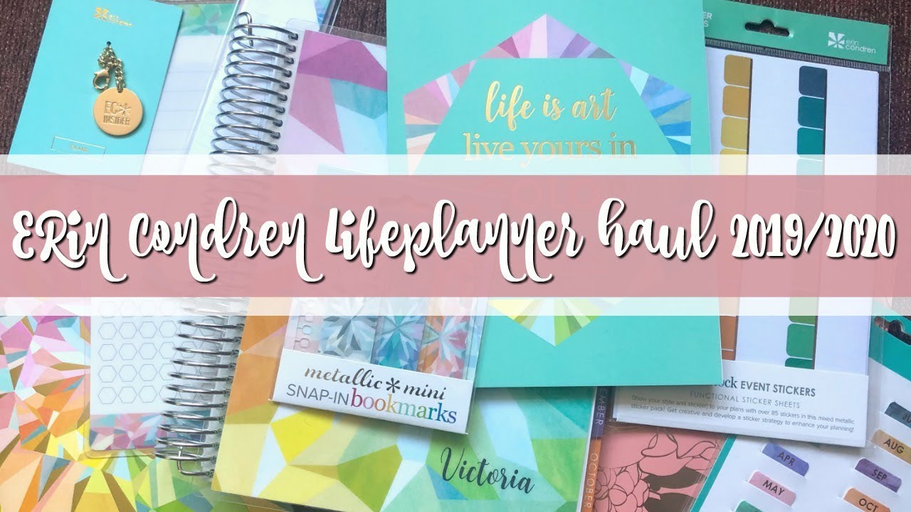 Erin Condren 2019/2020 Lifeplanner and accessories haul | Victoria in detail
