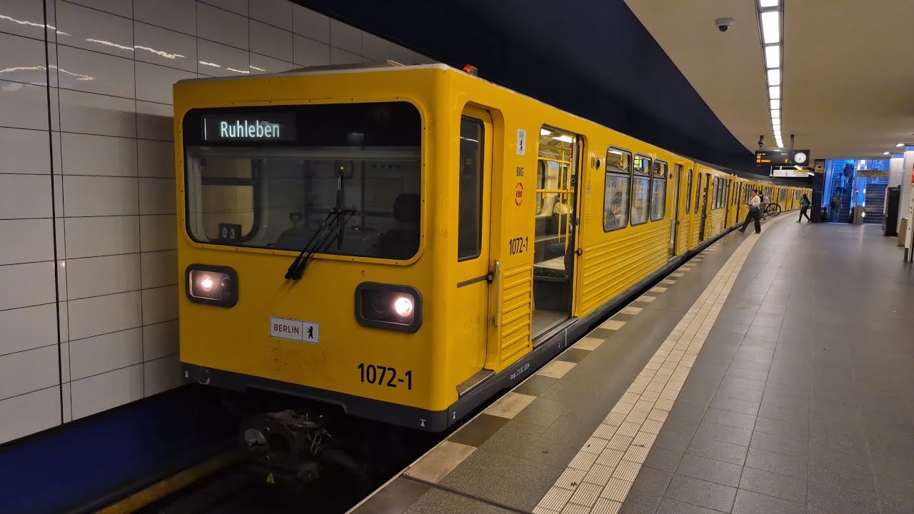 U-Bahn Berlin | Aussetzermitfahrt in der kompletten U2 von Pankow bis Ruhleben im GI/1E 1072-1