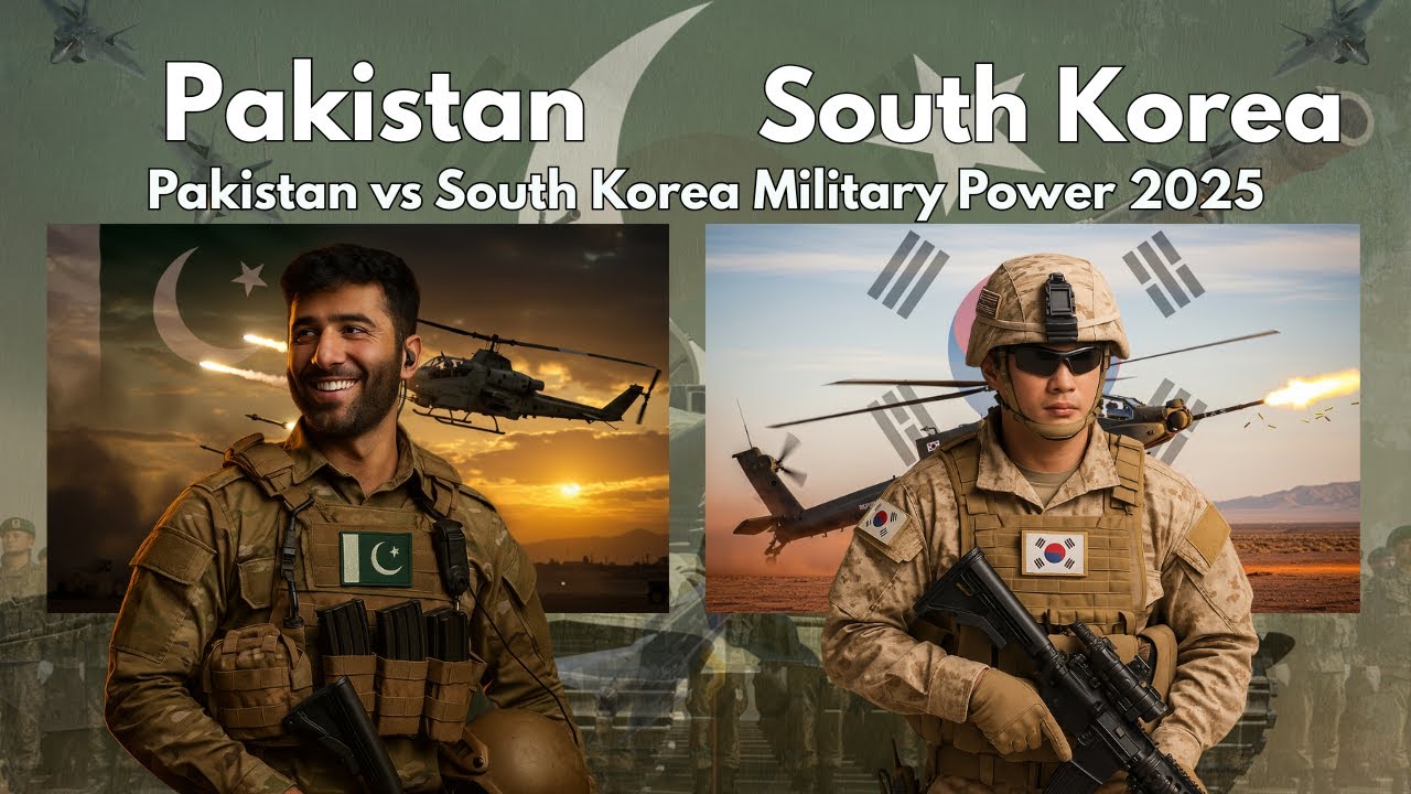 Pakistan vs South Korea Military Power Comparison 2025 | Pakistan vs South Korea Military Power 2025