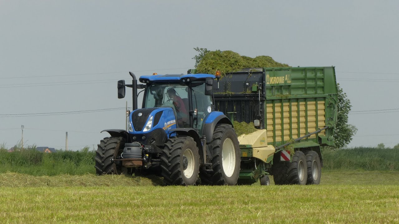 Zbiór Traw 2019 w GR Nowicki | New Holland T7 165s & Krone AX 280 HD